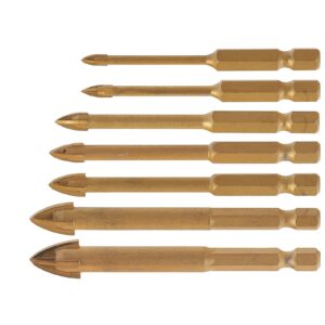 8 pcs Glass Tile Ceramic Drill Bit Set 3-12mm